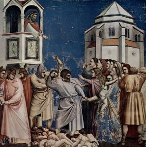 Giotto di Bondone. The Massacre of the Innocents. Cappella Scrovegni a Padova. Padova ITALY. 1305