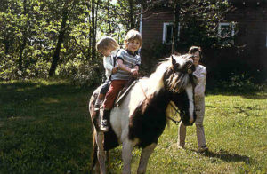 Mette on a Pony